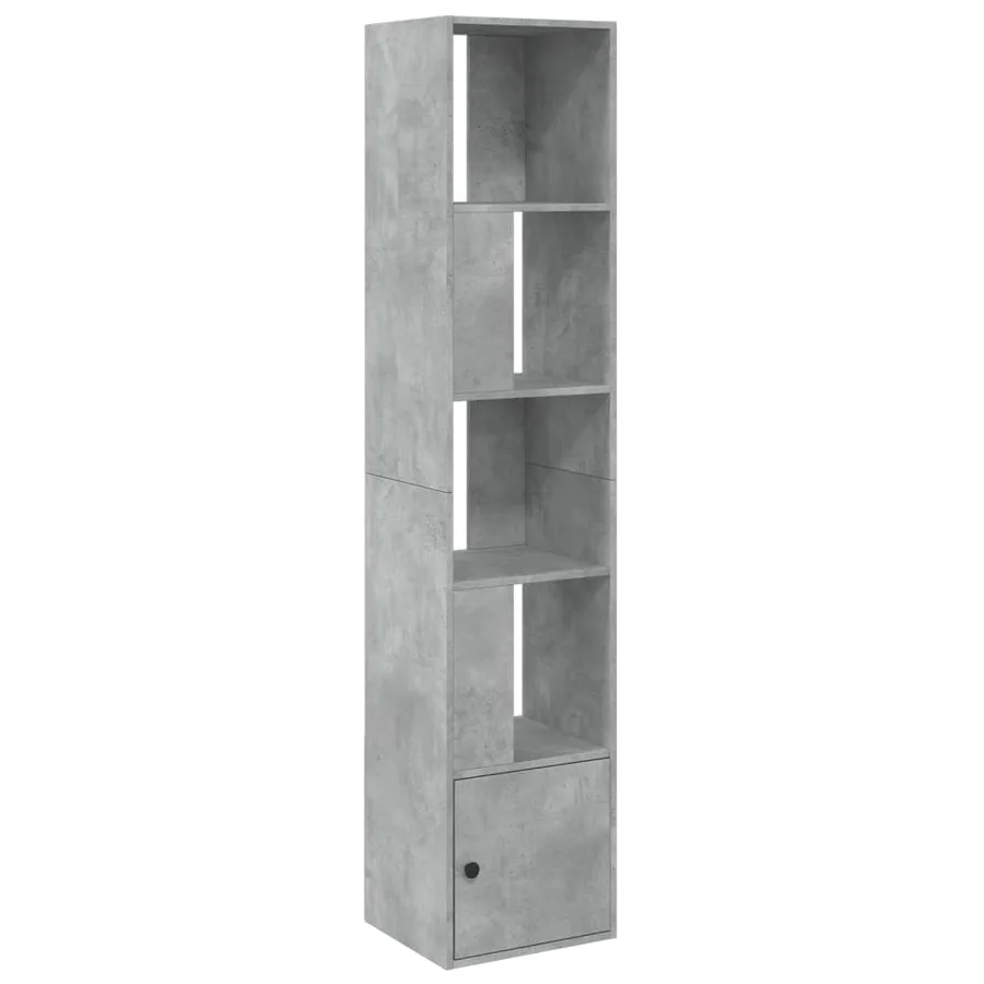 Bibliothèque gris béton 40x36x189 cm bois d'ingénierie - 2