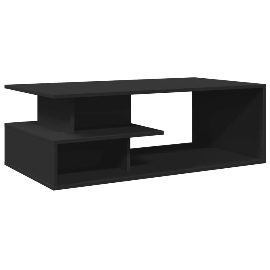 Table basse noir 102x55x35 cm bois d'ingénierie - 6