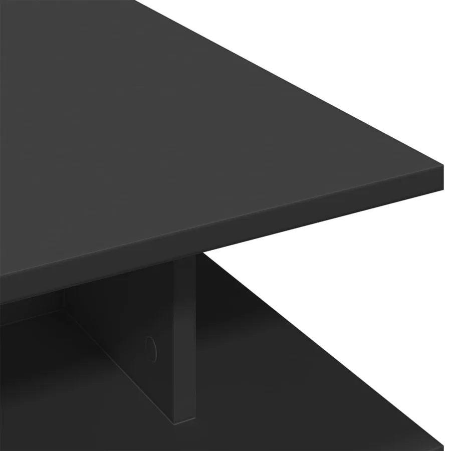 Table basse noir 102x55x35 cm bois d'ingénierie - 7