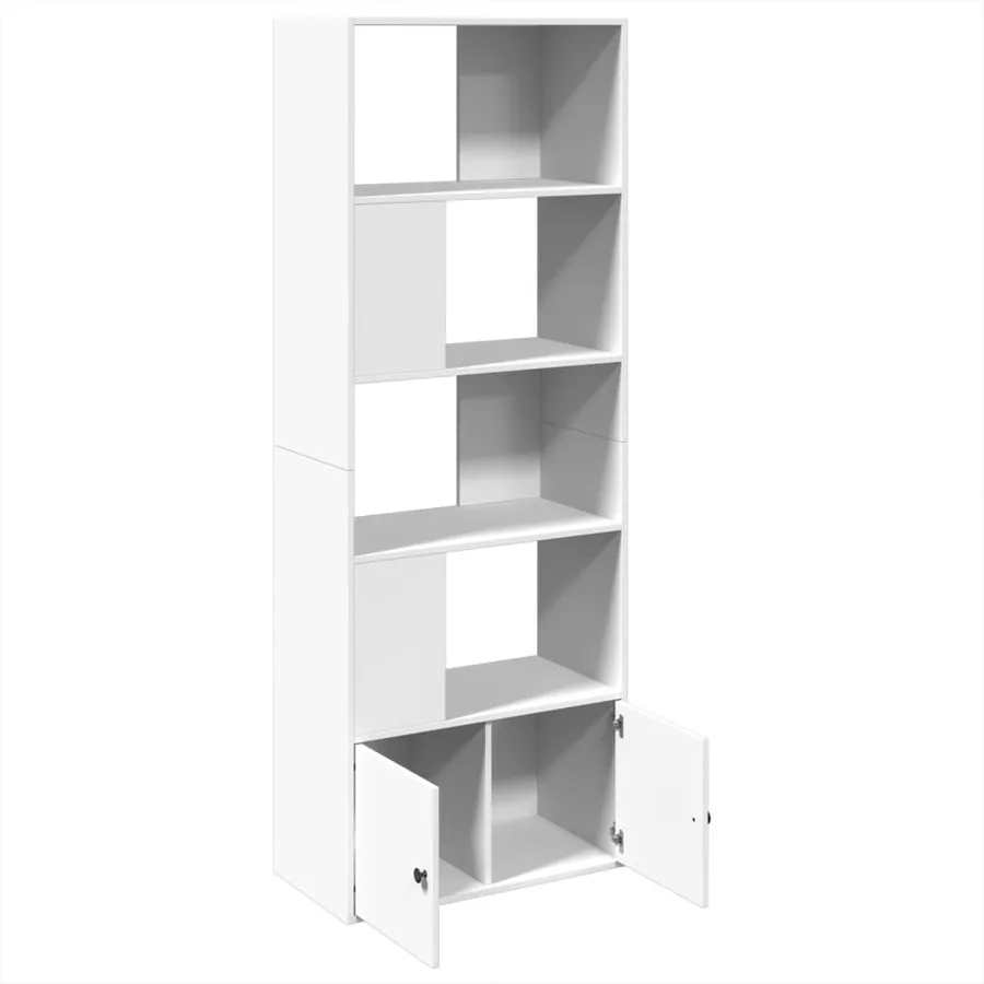 Bibliothèque blanc 70x36x189 cm bois d'ingénierie - 6