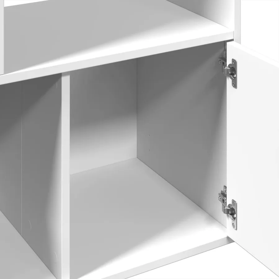 Bibliothèque blanc 70x36x189 cm bois d'ingénierie - 7