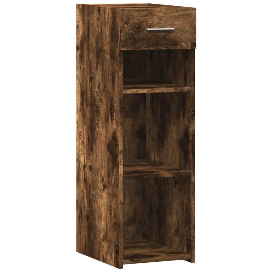 Buffet chêne fumé 30x42,5x93 cm bois d'ingénierie - 2