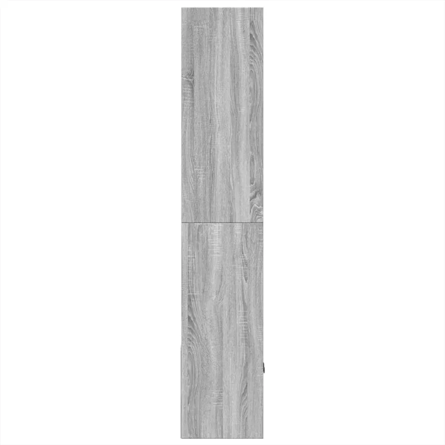 Bibliothèque sonoma gris 70x36x189 cm bois d'ingénierie - 4