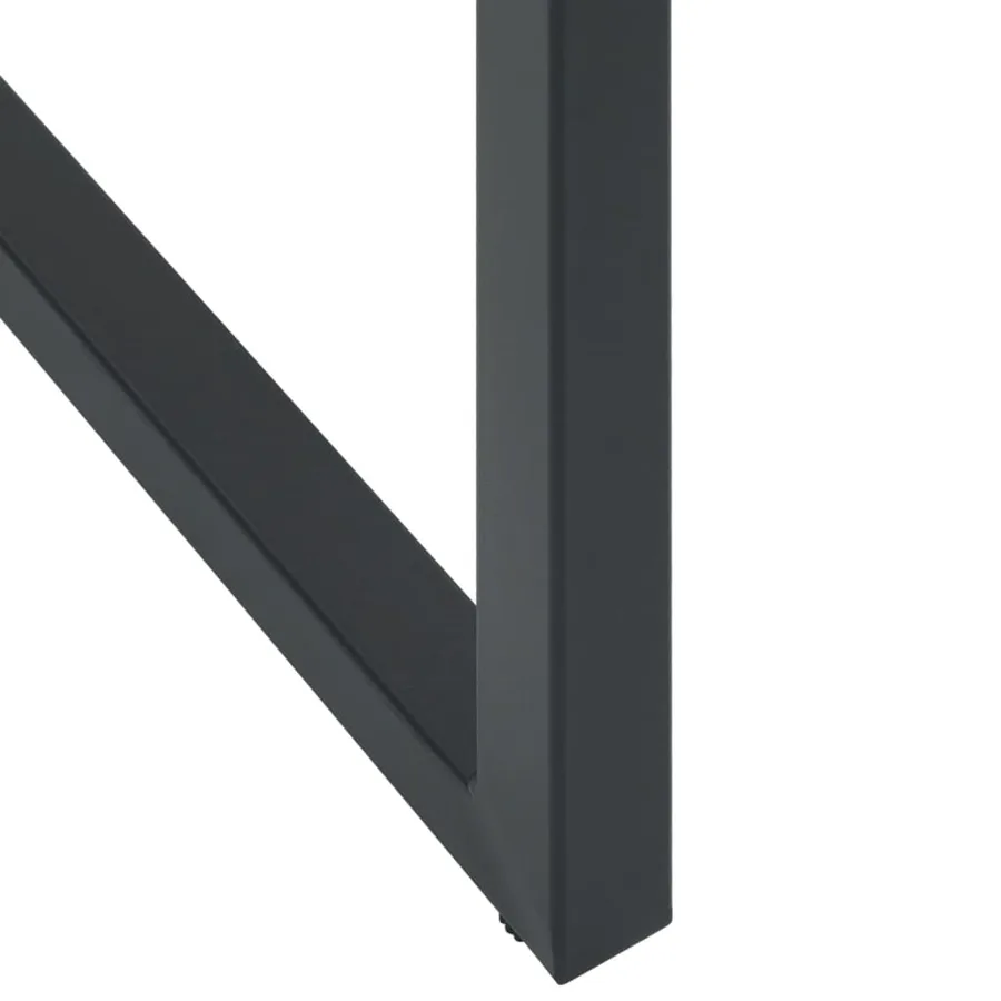 Ensemble de bar de jardin 11 pcs noir acier enduit de poudre - 9