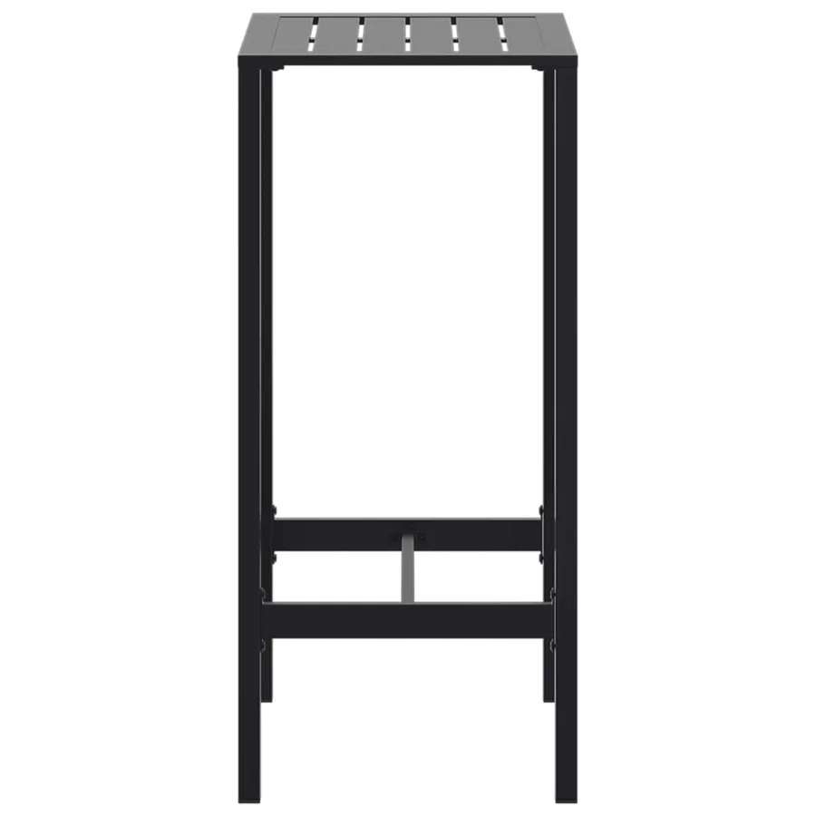 Table de bar noir 50x50x110 cm acier enduit de poudre - 5