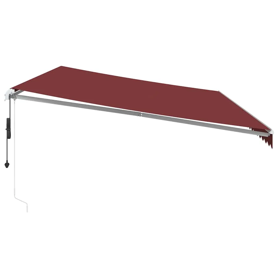 Auvent rétractable automatique bordeaux 600x350 cm - 4