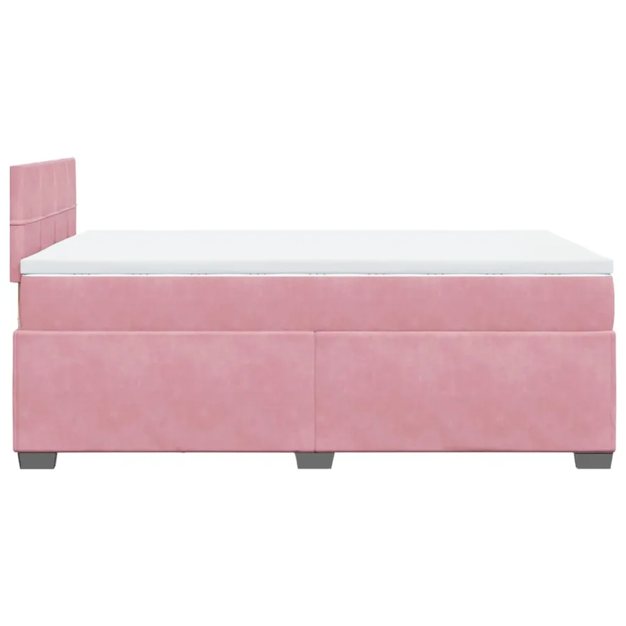 Sommier à lattes de lit avec matelas Rose 120x200 cm Velours - 9