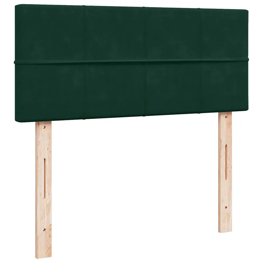 Sommier à lattes de lit et matelas Vert foncé 120x200cm Velours - 8
