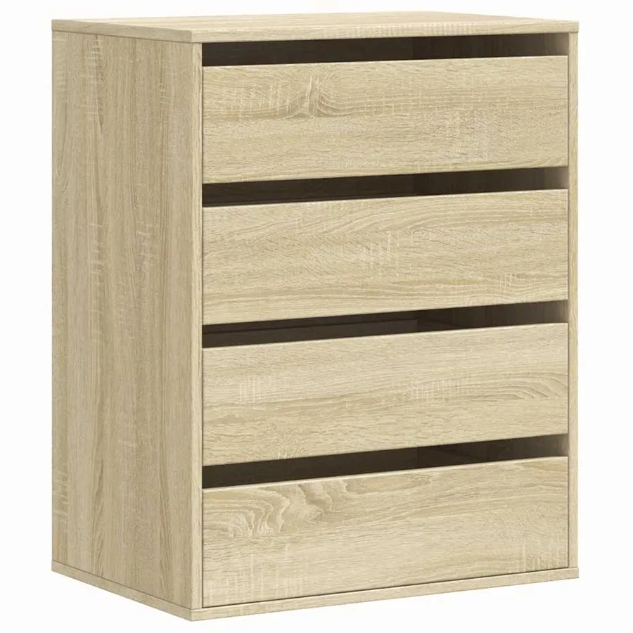 Commode d'angle chêne sonoma 60x41x76 cm bois d'ingénierie - 2