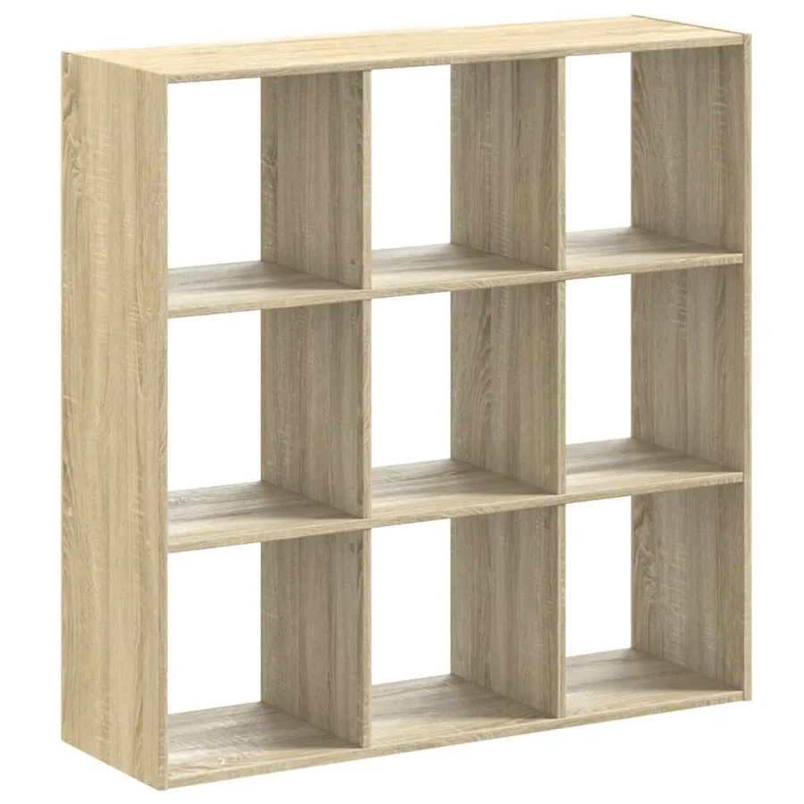 Bibliothèque chêne sonoma 102x32x102 cm bois d'ingénierie - 2