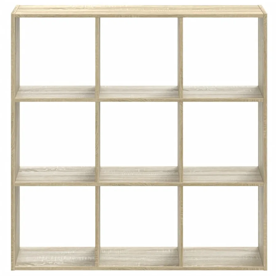 Bibliothèque chêne sonoma 102x32x102 cm bois d'ingénierie - 4