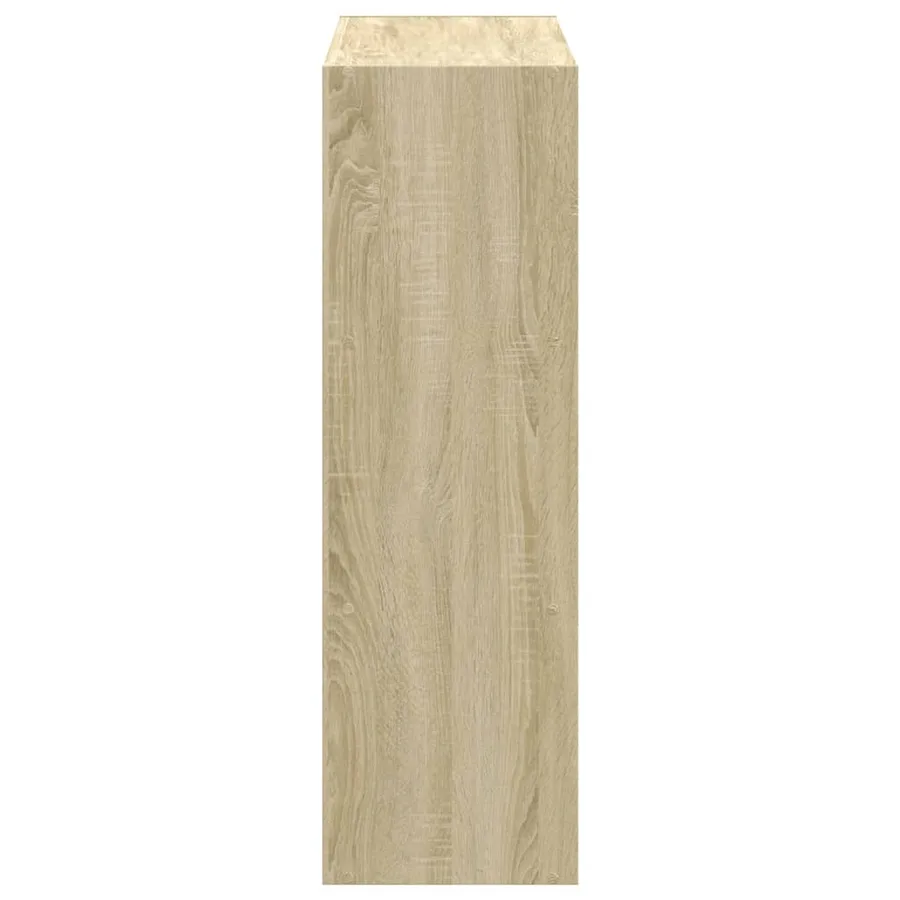 Bibliothèque chêne sonoma 102x32x102 cm bois d'ingénierie - 6