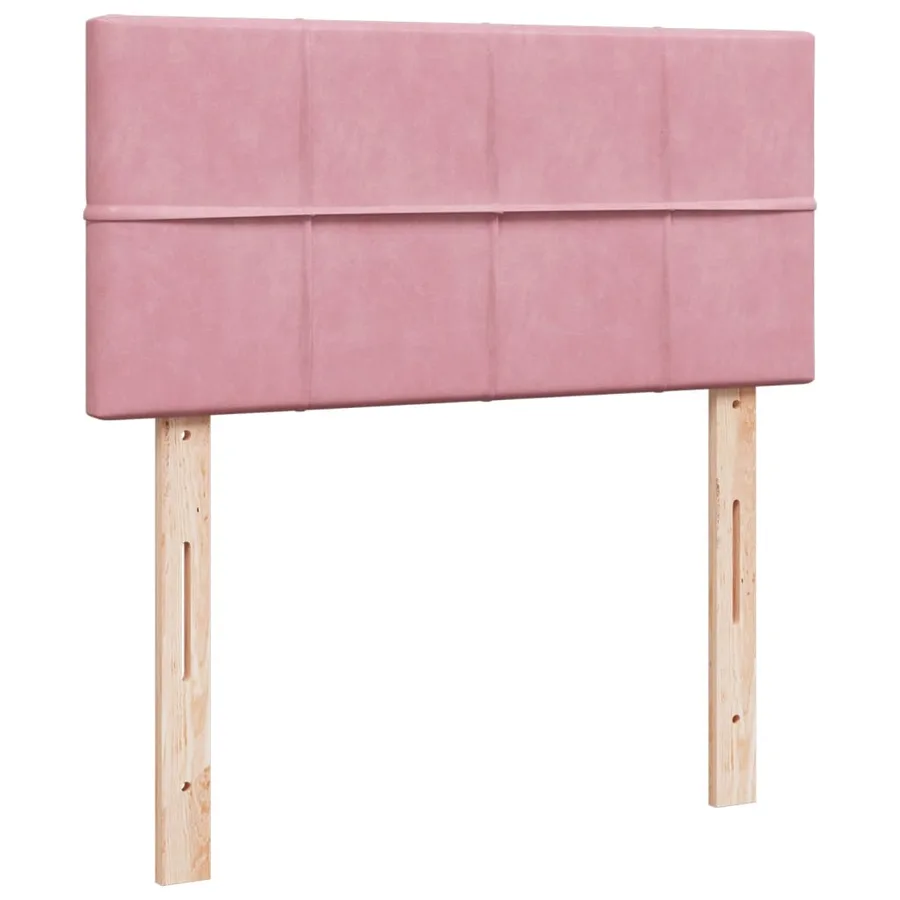 Sommier à lattes de lit avec matelas Rose 90x200 cm Velours - 9