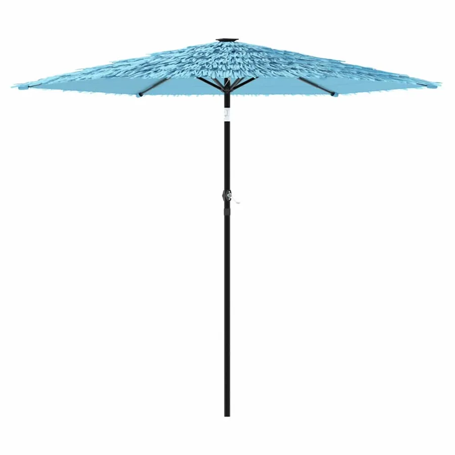 Parasol de jardin avec mât en acier bleu 268x268x226 cm - 2