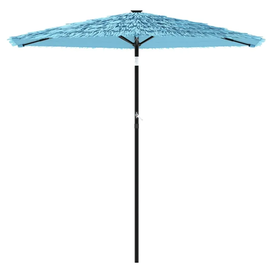 Parasol de jardin avec mât en acier bleu 268x268x226 cm - 3