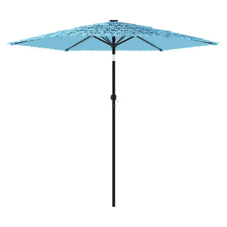 Parasol de jardin avec mât en acier bleu 268x268x226 cm - 4