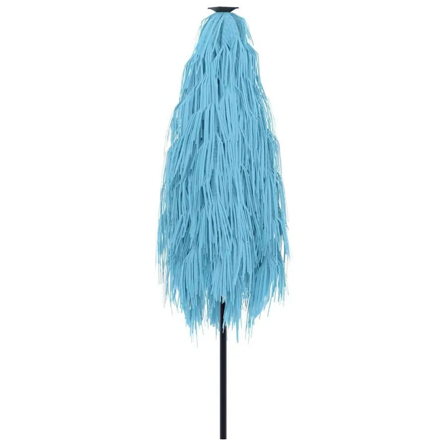 Parasol de jardin avec mât en acier bleu 268x268x226 cm - 6