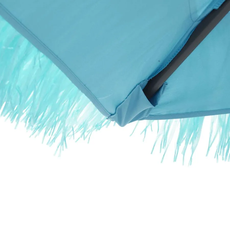Parasol de jardin avec mât en acier bleu 268x268x226 cm - 9