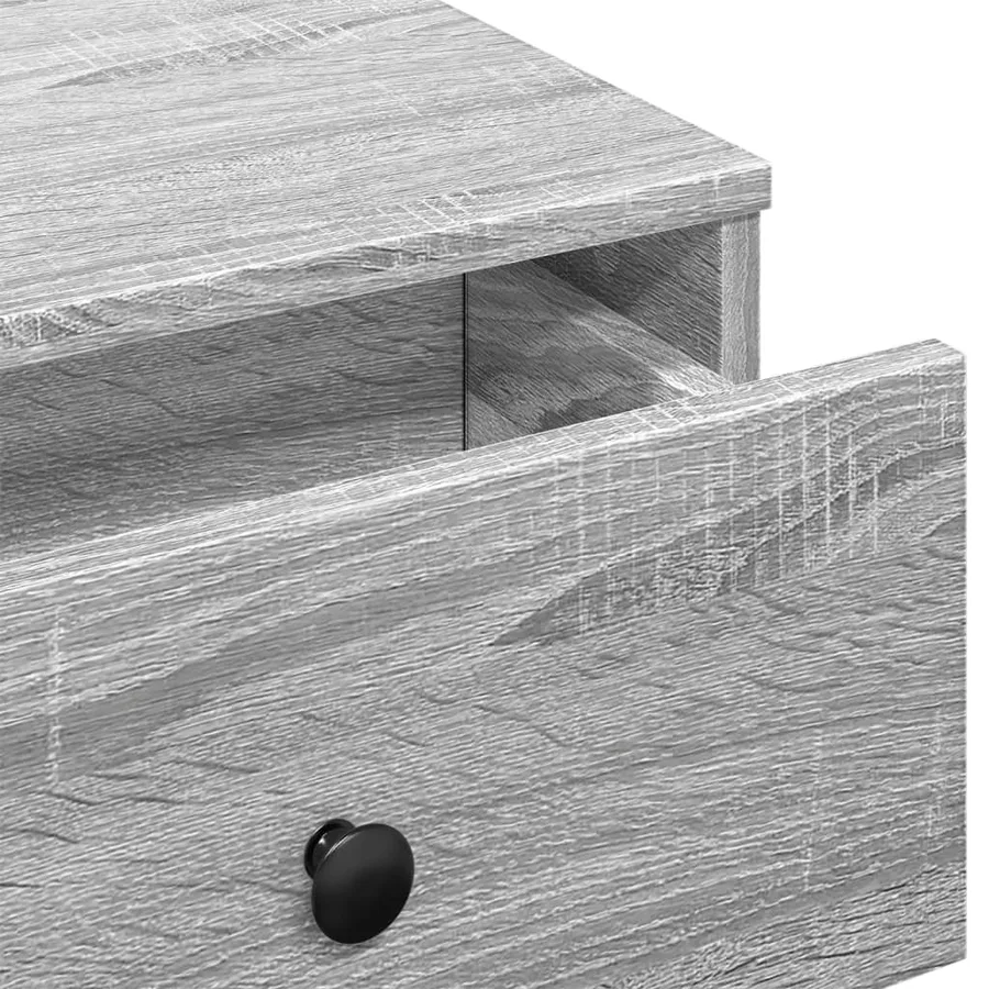 Table basse sonoma gris 60x45x31 cm bois d'ingénierie - 8
