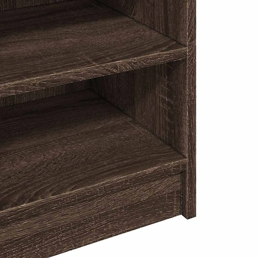Armoire d'évier chêne marron 90x29x55 cm bois d'ingénierie - 9