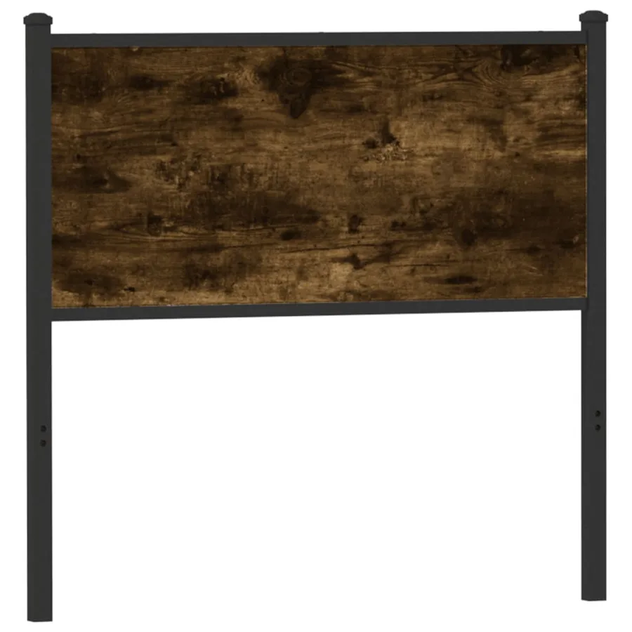 Tête de lit de remplacement chêne fumé 90 cm bois d'ingénierie et acier - 5