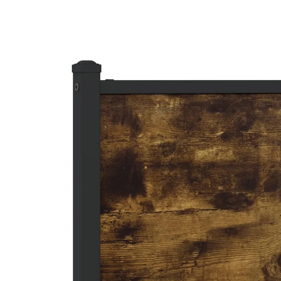 Tête de lit de remplacement chêne fumé 90 cm bois d'ingénierie et acier - 6