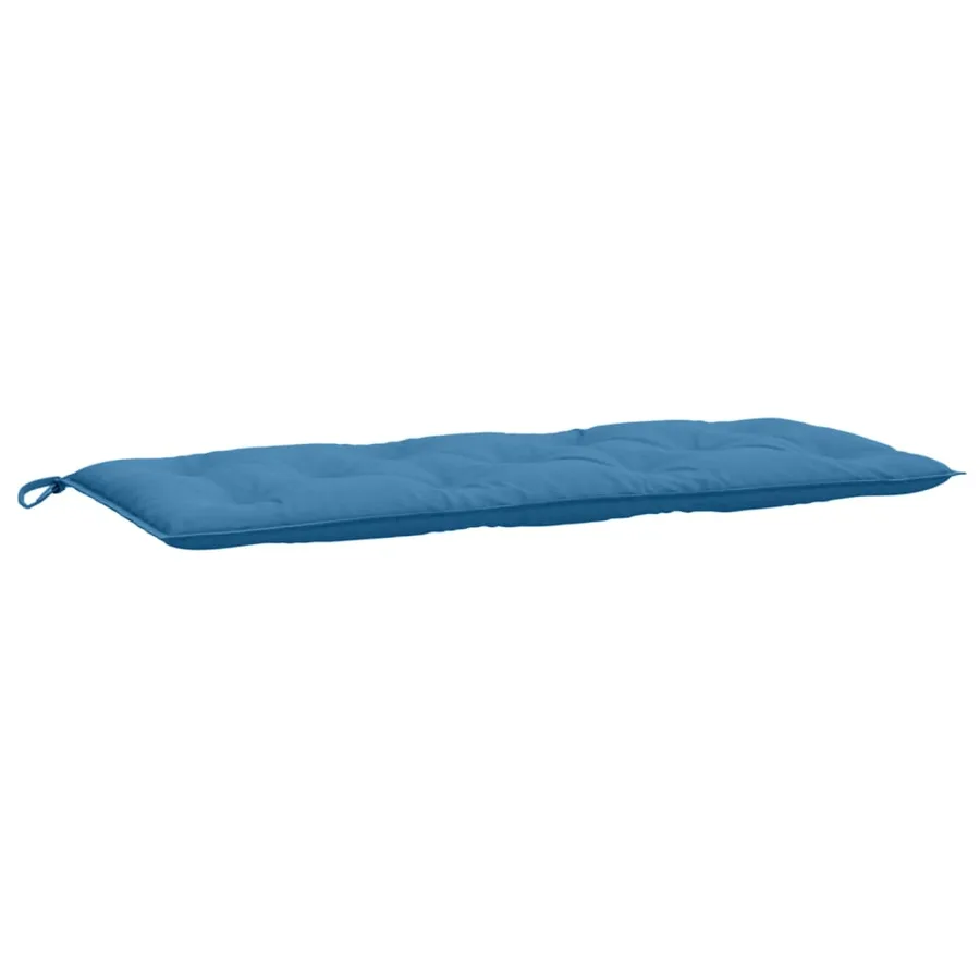 Coussin de banc de jardin bleu mélangé 120x50x7 cm tissu - 2