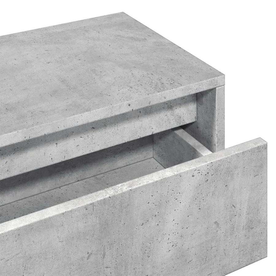 Ensemble de meubles de couloir 4 pcs gris béton bois ingénierie - 6
