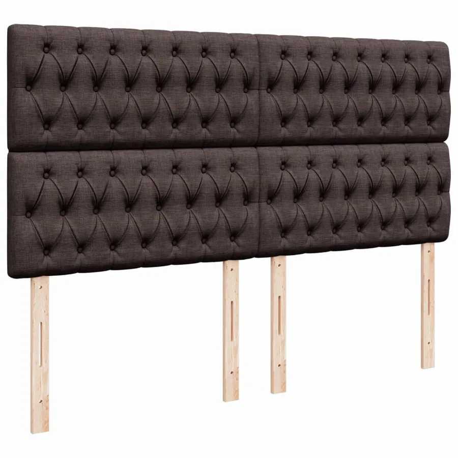 Sommier à lattes de lit avec matelas Marron foncé 200x200 cm - 8