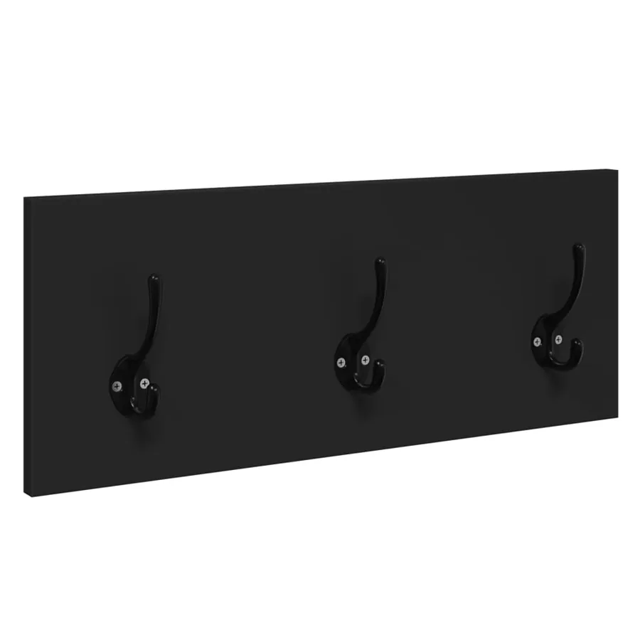 Ensemble de meubles de couloir 4 pcs noir bois d'ingénierie - 5