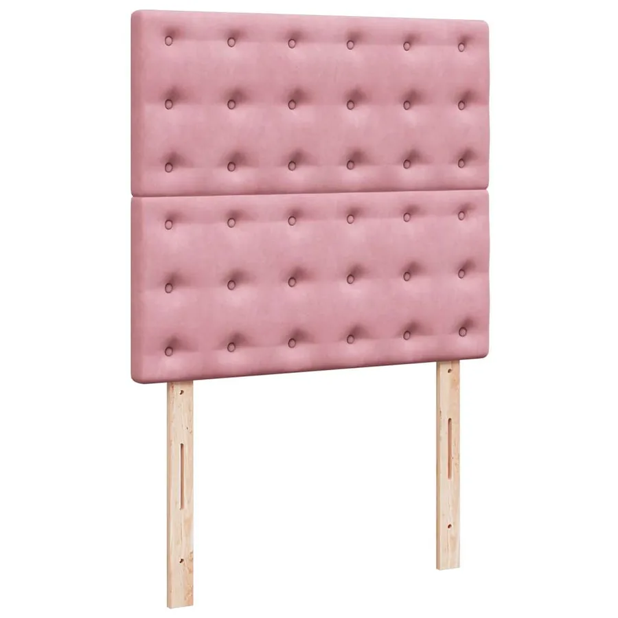 Sommier à lattes de lit et matelas Rose 80x200 cm Velours - 8