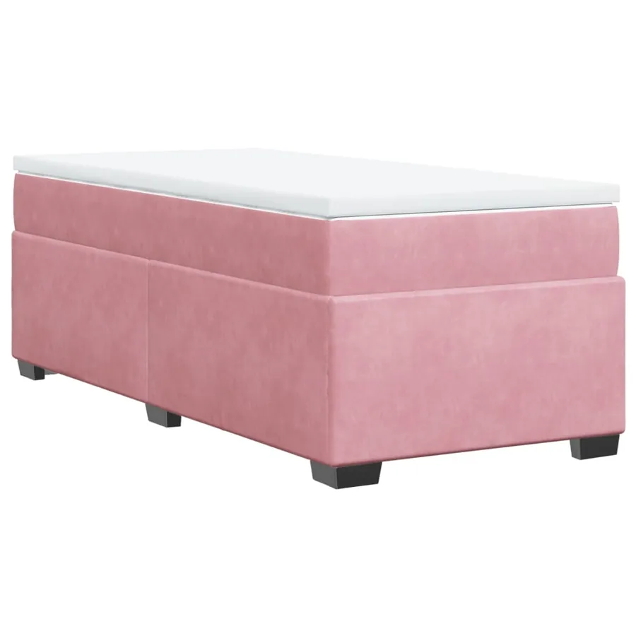 Sommier à lattes de lit et matelas Rose 80x200 cm Velours - 9