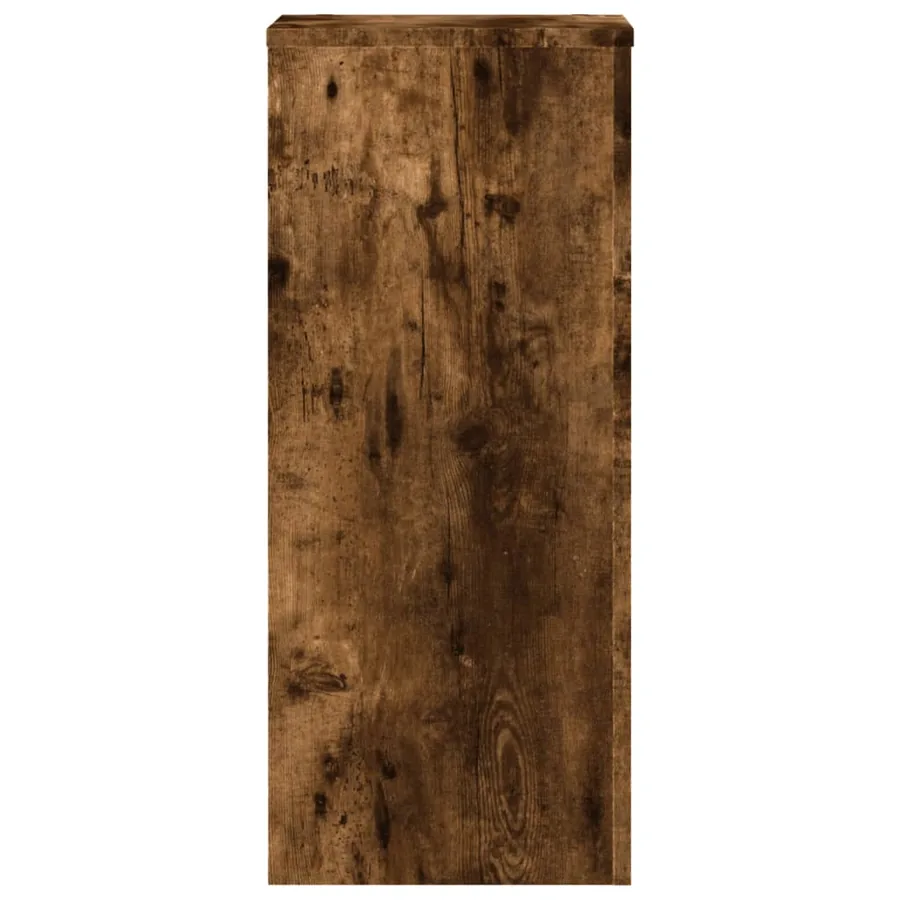 Supports pour plantes 2 pcs chêne fumé bois d'ingénierie - 4
