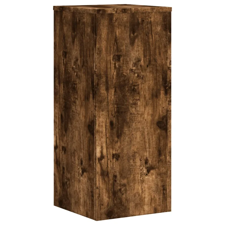 Supports pour plantes 2 pcs chêne fumé bois d'ingénierie - 5