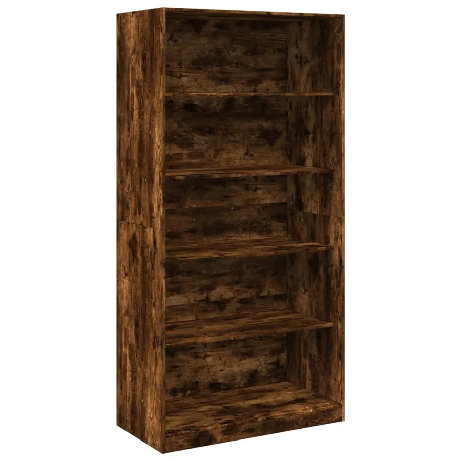 Garde-robe chêne fumé 100x50x200 cm bois d'ingénierie - 2