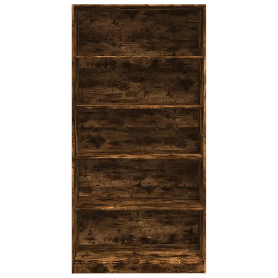 Garde-robe chêne fumé 100x50x200 cm bois d'ingénierie - 4