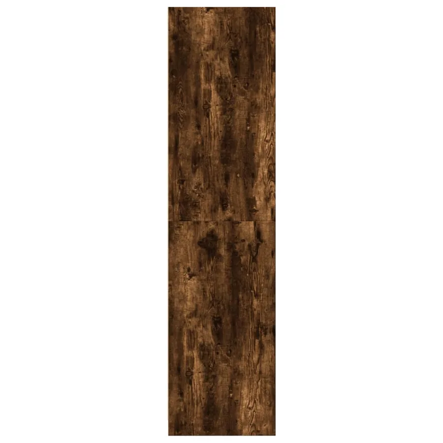 Garde-robe chêne fumé 100x50x200 cm bois d'ingénierie - 5