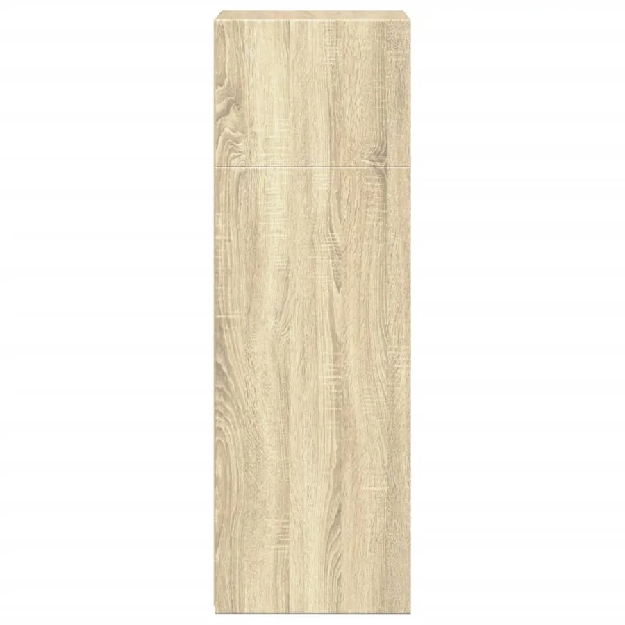 Buffet haut chêne sonoma 45x41x124 cm bois d'ingénierie - 5