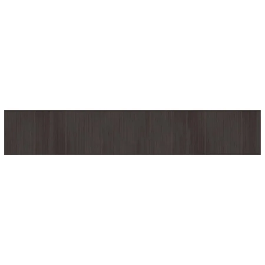 Tapis rectangulaire marron foncé 70x400 cm bambou - 2