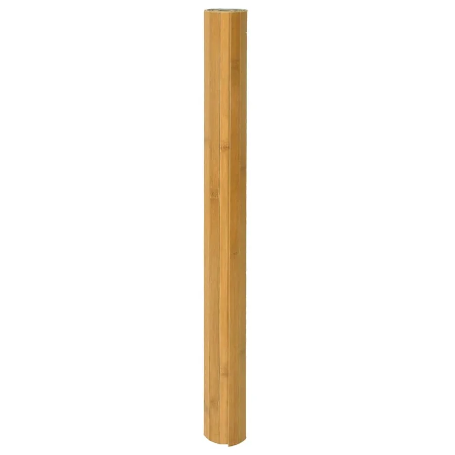 Tapis rectangulaire naturel 100x200 cm bambou - 3