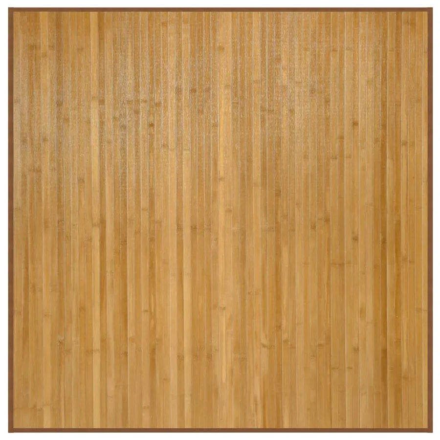 Tapis carré naturel 100x100 cm bambou - 2
