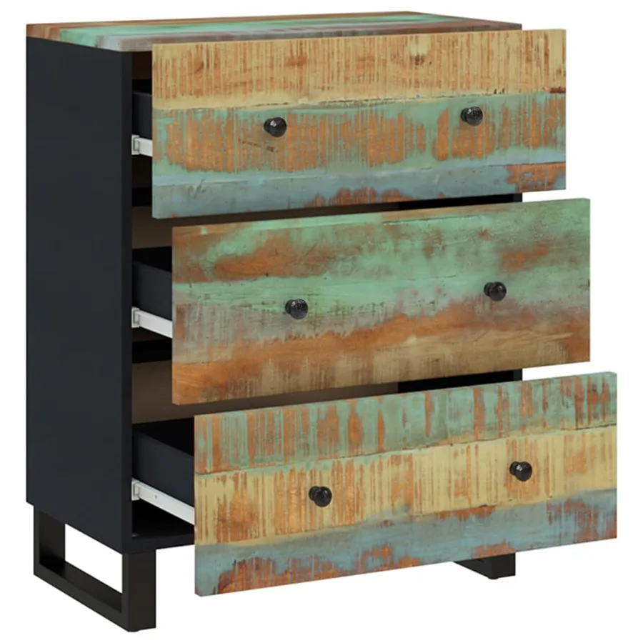 Buffets 2 pcs 60x33x75 cm Bois massif de récupération - 7