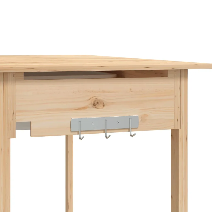 Table de rempotage et évier 147,5x44x139,5 cm bois massif sapin - 10