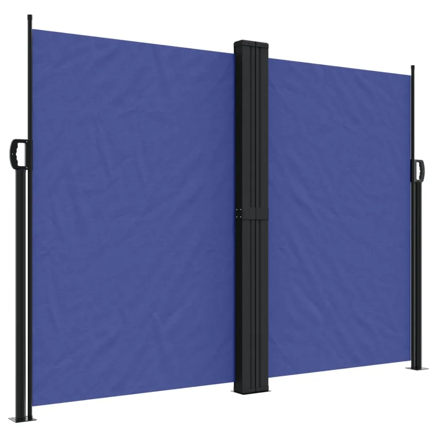 Auvent latéral rétractable bleu 180x1200 cm - 2