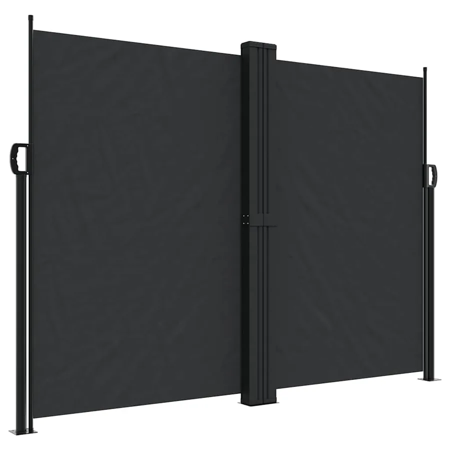 Auvent latéral rétractable noir 180x1200 cm - 2