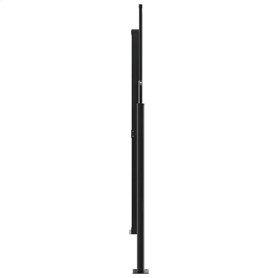 Auvent latéral rétractable noir 180x1200 cm - 4