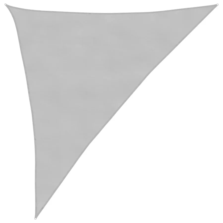 Voile d'ombrage gris clair 3x4x5 m 100% polyester oxford - 2