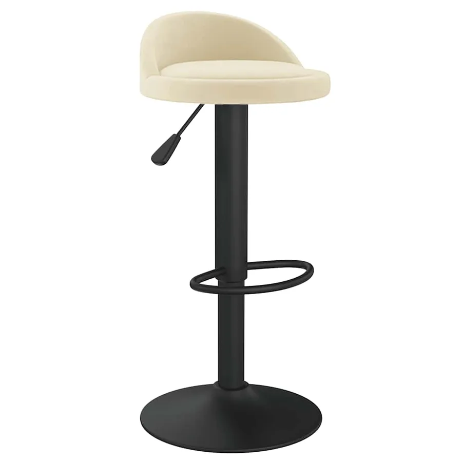 Tabouret de bar Crème Velours - 2