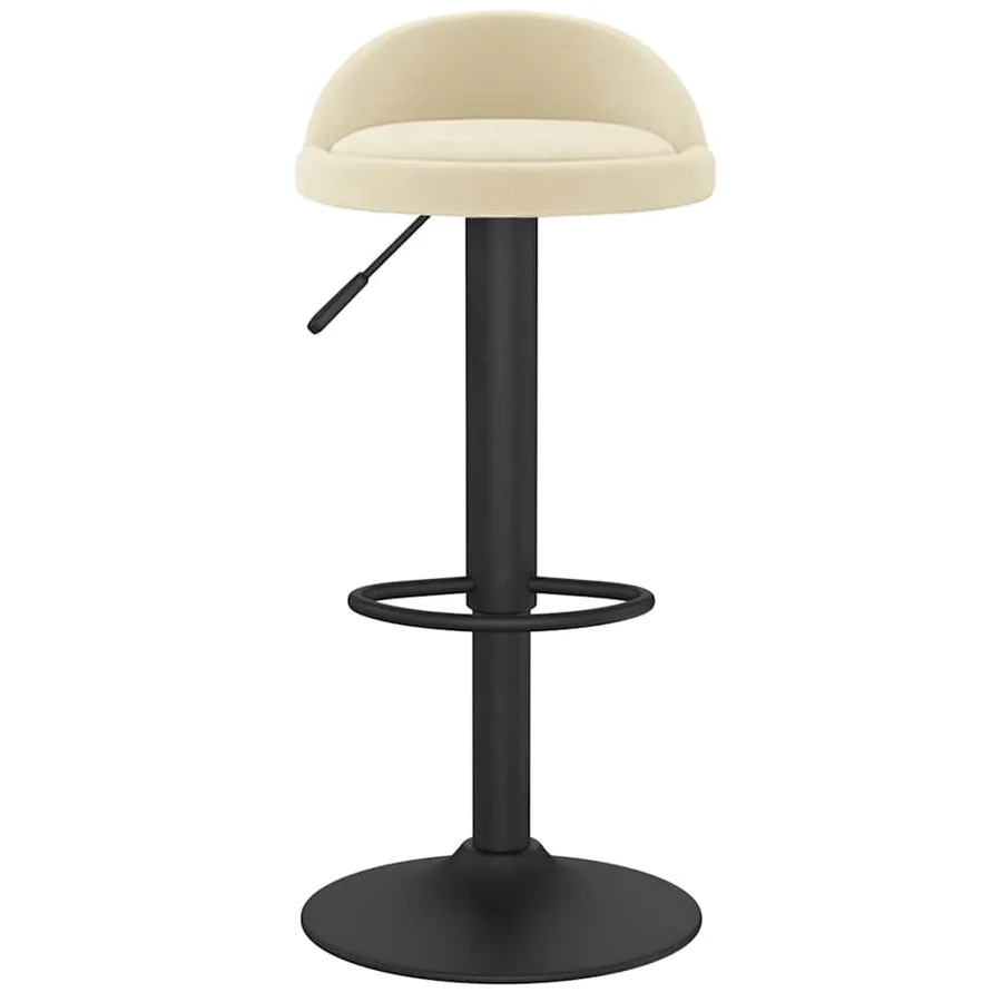 Tabouret de bar Crème Velours - 3