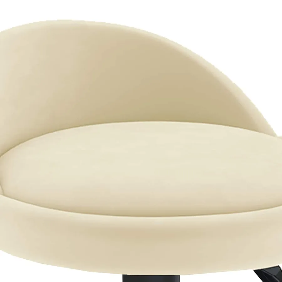 Tabouret de bar Crème Velours - 7